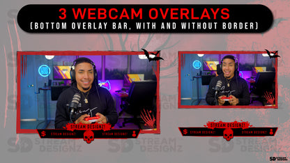 stream overlay package paranormal webcam overlays stream designz