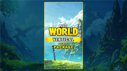 vertical stream overlay package thumbnail pixel world stream designz