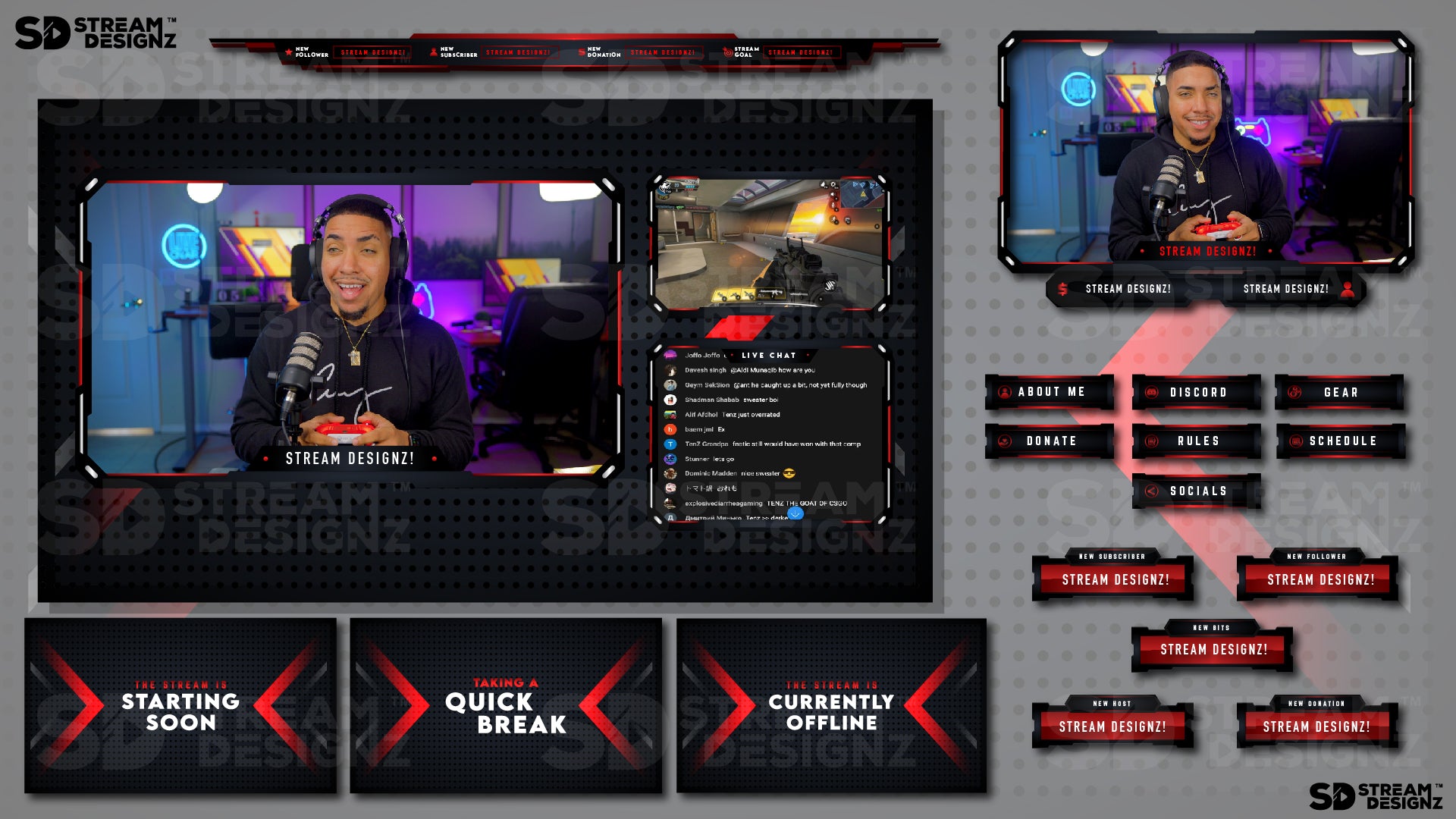 stream overlay package project zero feature image stream designz