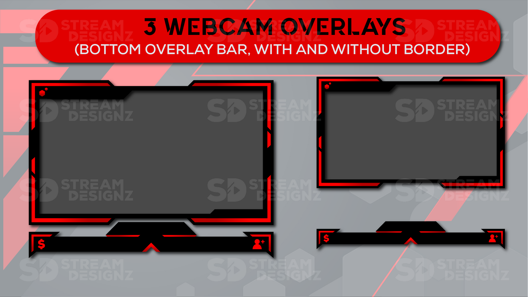 Animated Stream Overlay Package - Rogue | Stream Designz