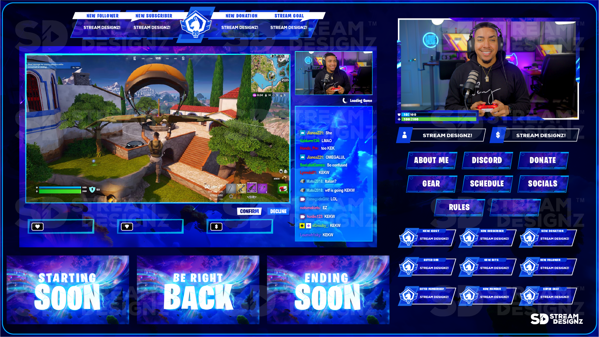 stream overlay package feature image royale stream designz