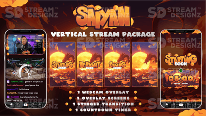 vertical stream overlay package feature image saiyan stream designz