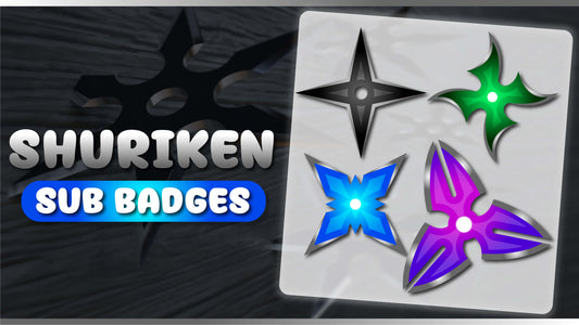6 pack sub badges thumbnail shuriken stream designz