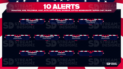 animated stream overlay package 10 alerts skylander stream designz