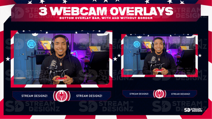 animated stream overlay package 3 webcam overlays skylander stream designz