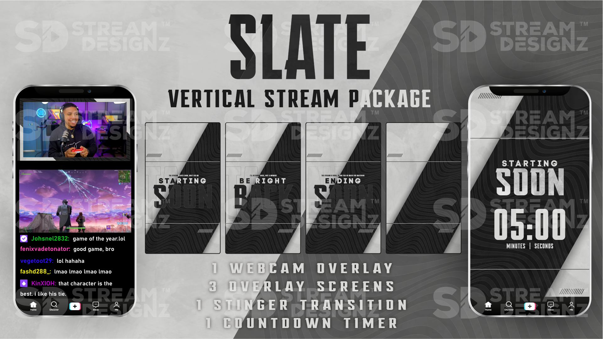 vertical stream overlay package feature image slate stream designz