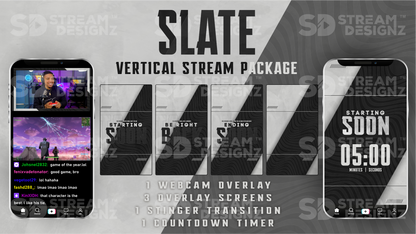 vertical stream overlay package feature image slate stream designz