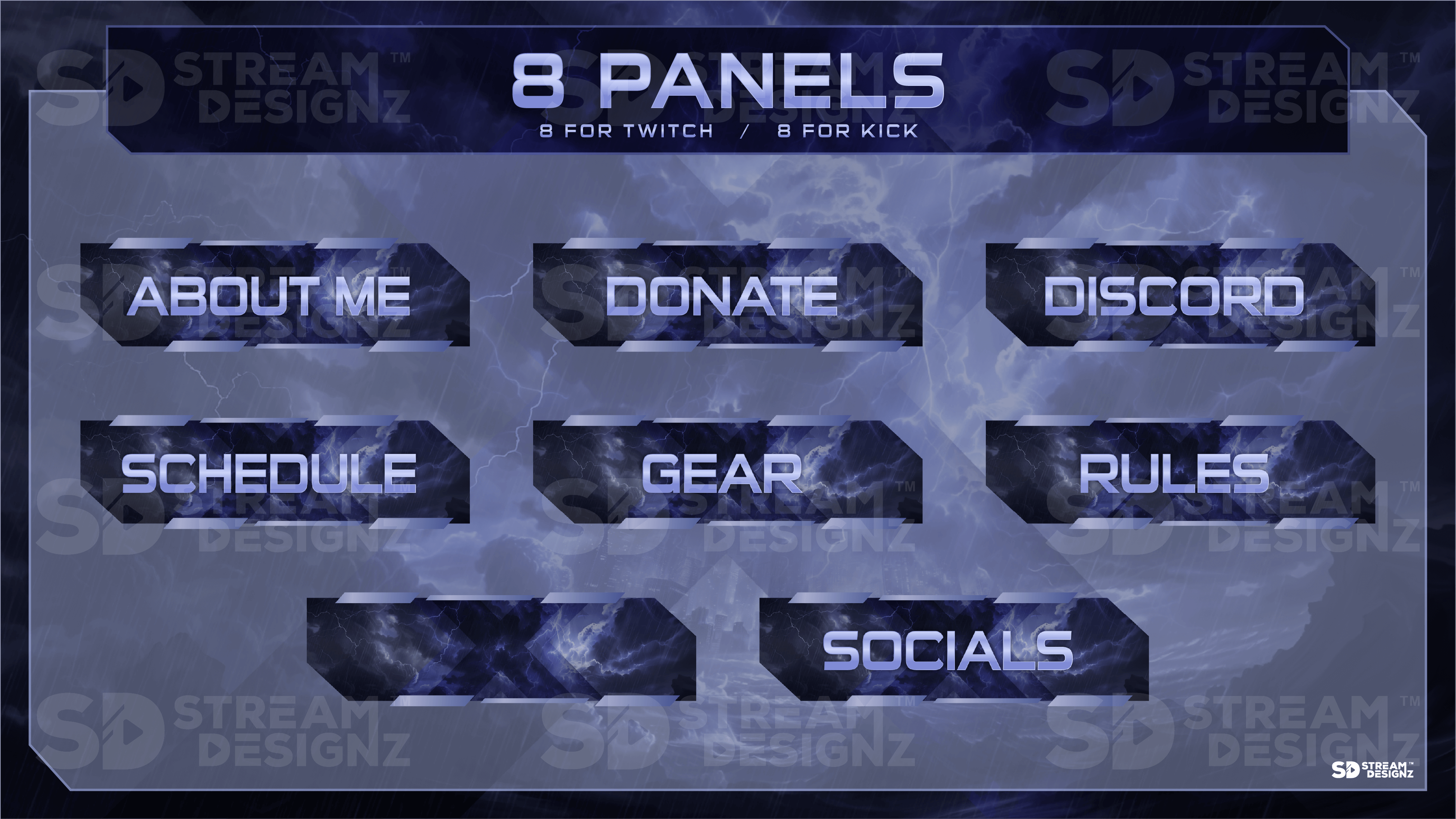 static stream overlay package 8 panels storm stream designz