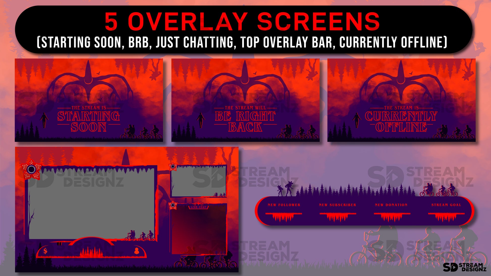 FREE Just Chatting Screen, Twitch Chat Overlay