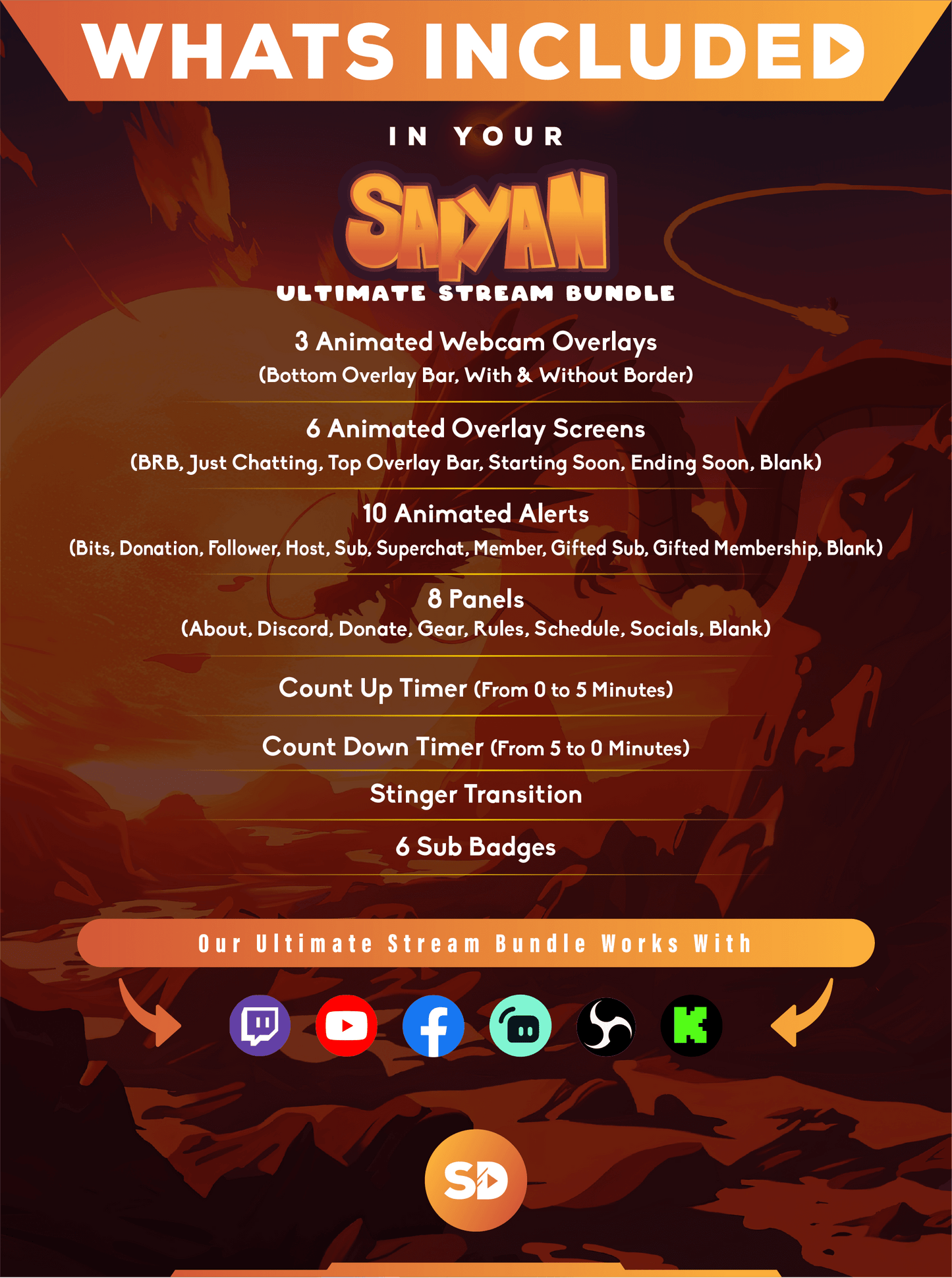 Ultimate stream package whats included in your bundle saiyan stream designz