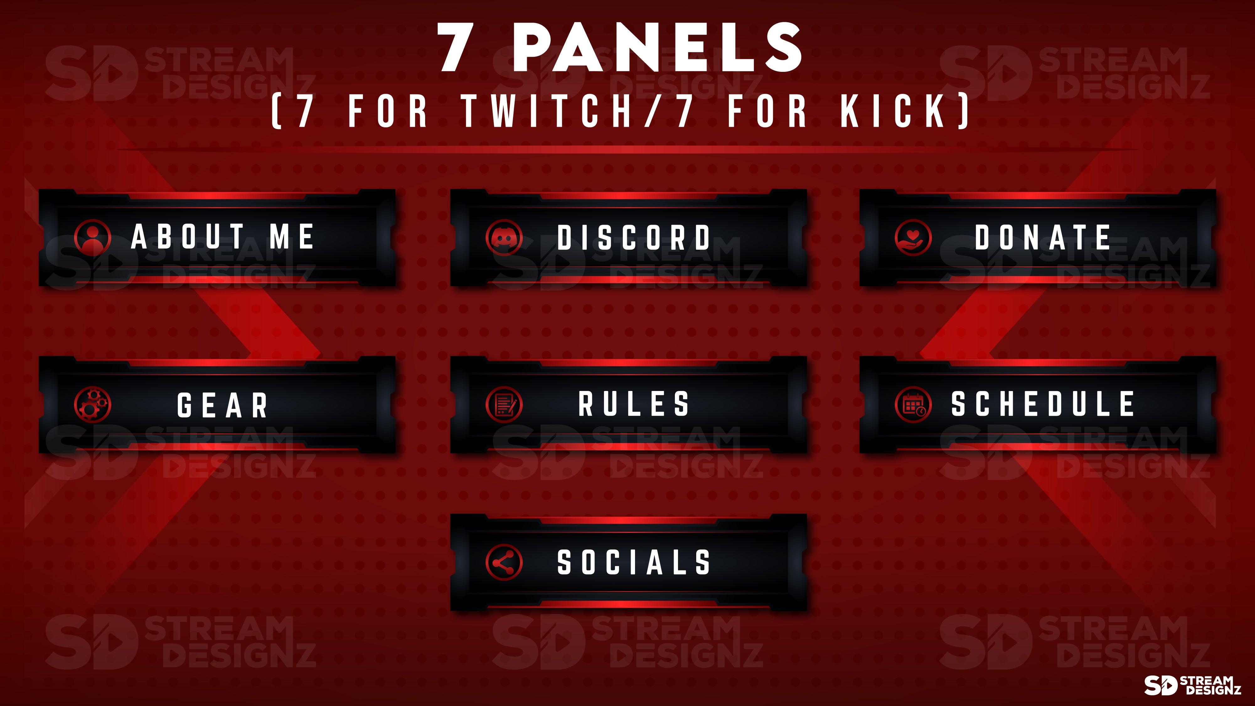 ultimate stream bundle project zero 7 panels stream designz