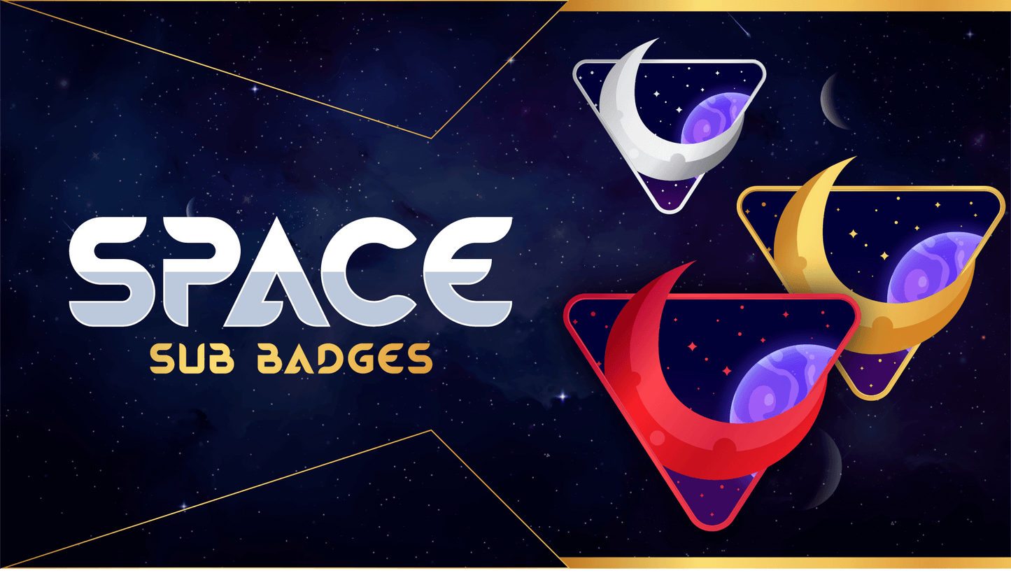 6 pack sub badges thumbnail space stream designz