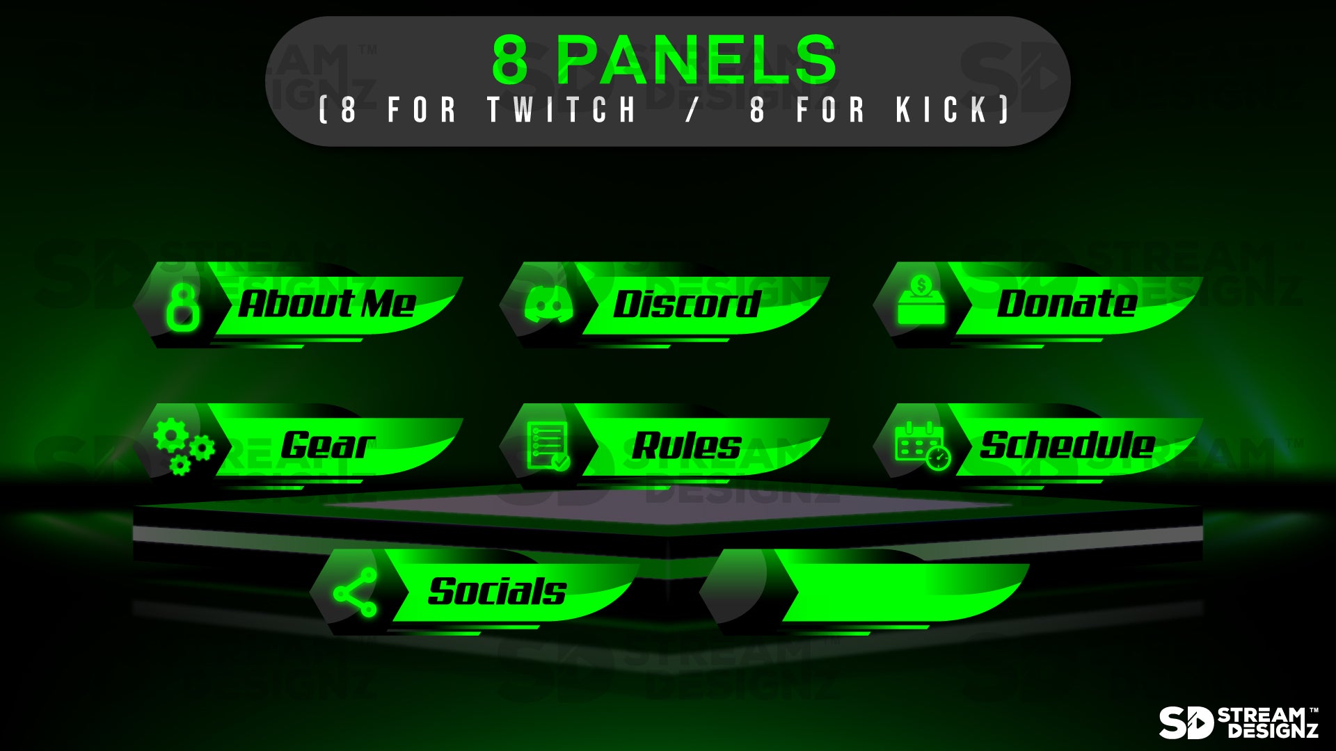 stream overlay package vortex panels stream designz