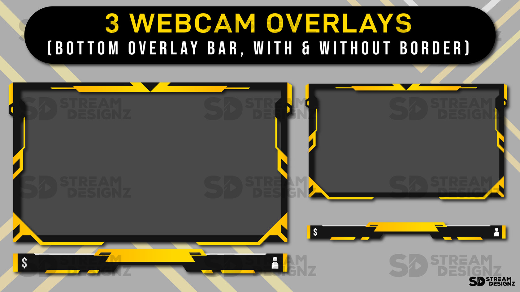 Animated Stream Overlay Package - Lux | Stream Designz