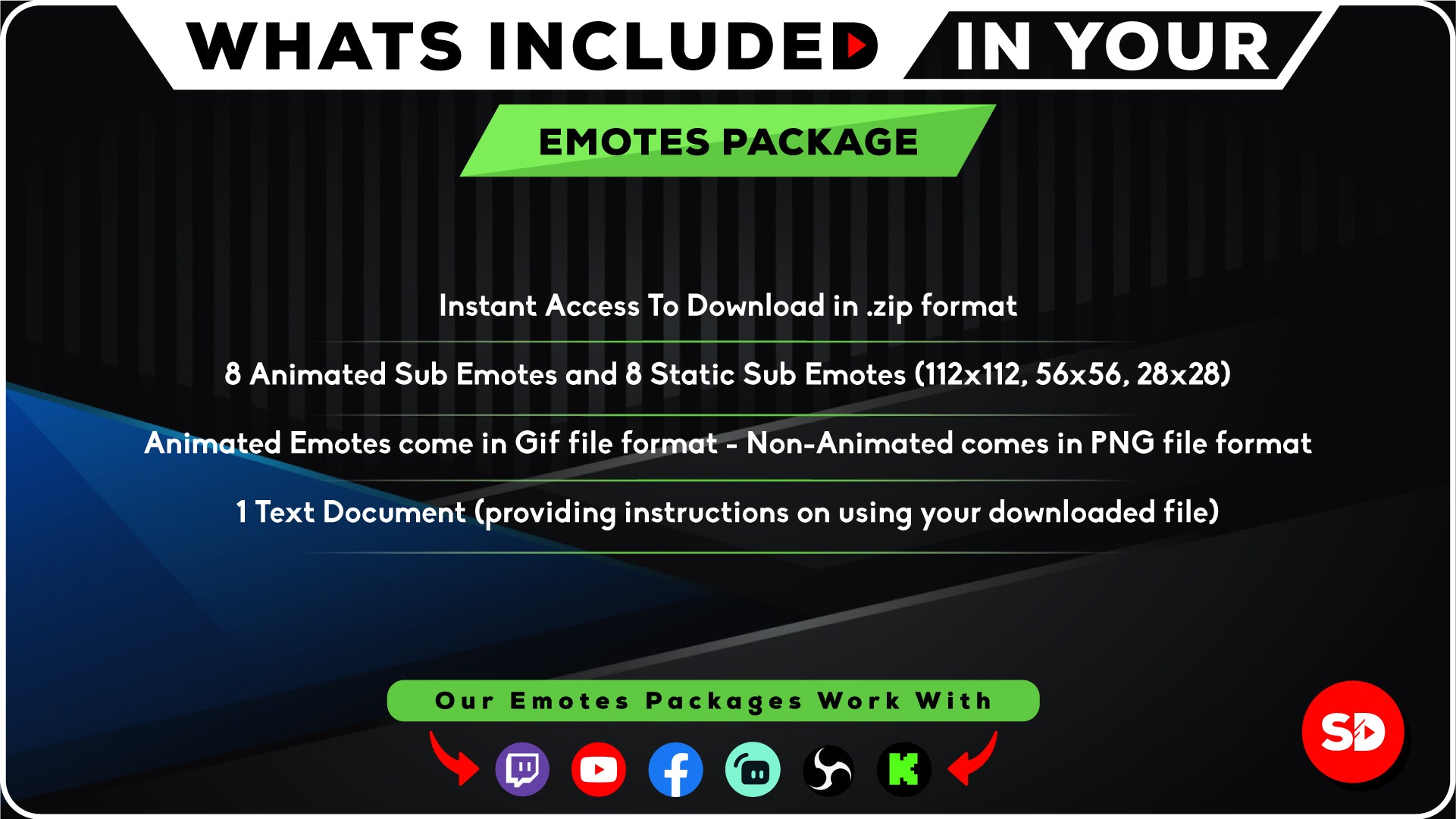 Twitch Sub Emote Bundle - "Katana"