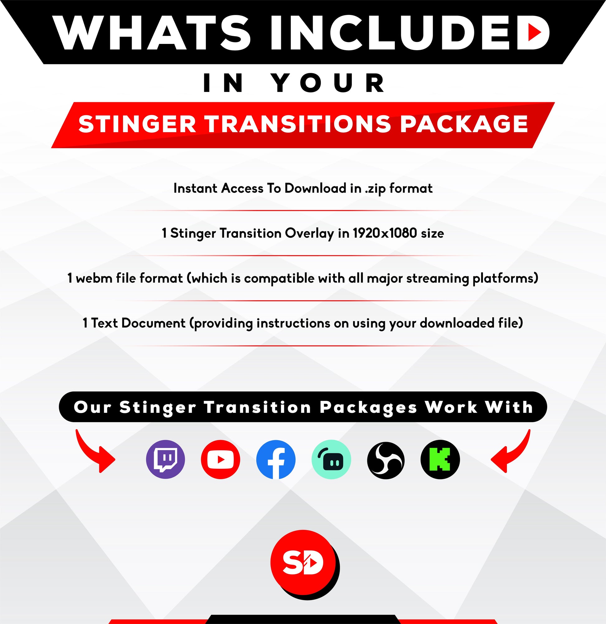 whats included in your package - stinger transition - skylander - stream designz
