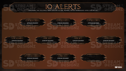 animated stream alerts 10 alerts wrath stream designz