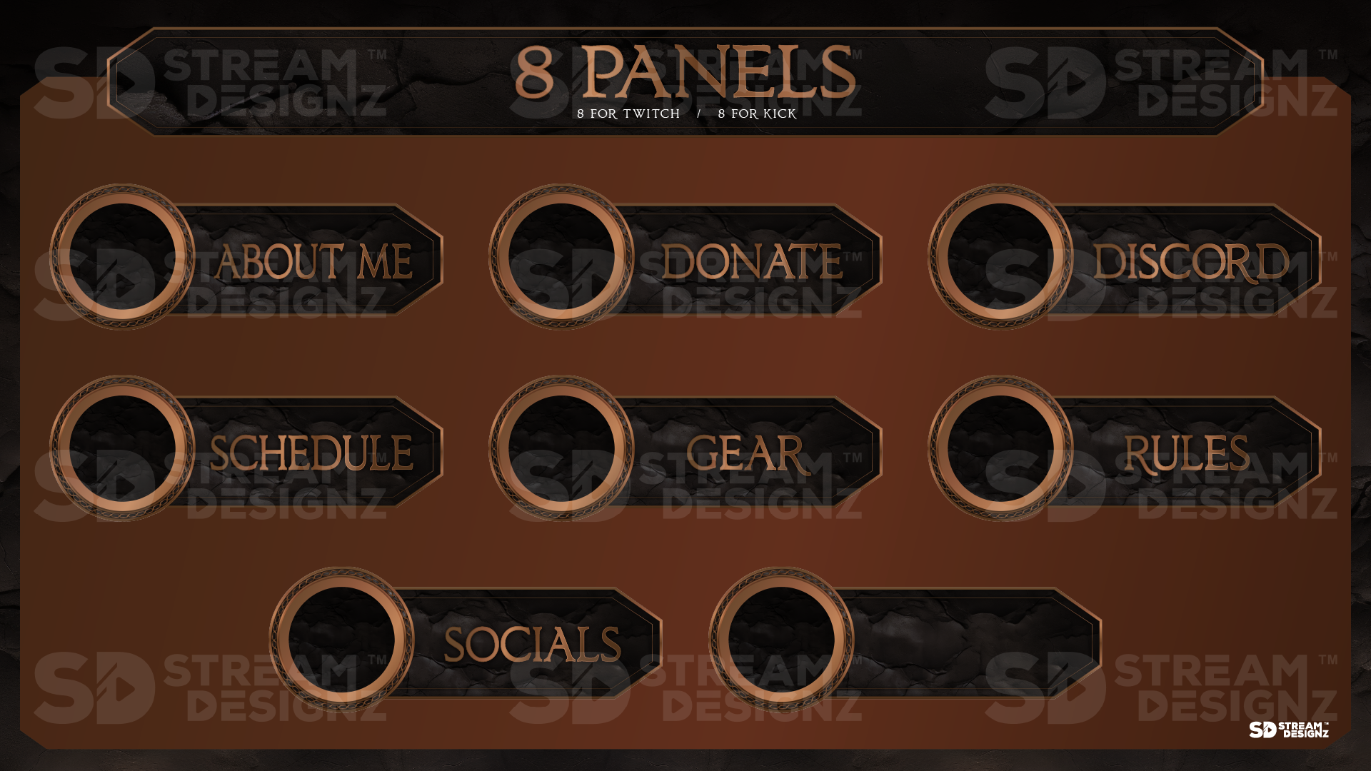 stream overlay pacakge 8 panels galaxy stream designz