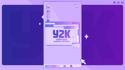 vertical stream overlay package thumbnail y2k stream designz