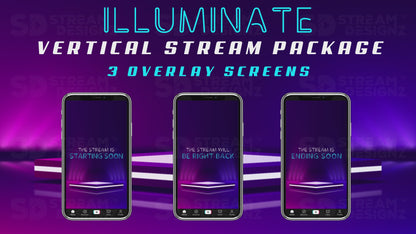 TikTok Vertical Stream Overlay Package - "Illuminate"