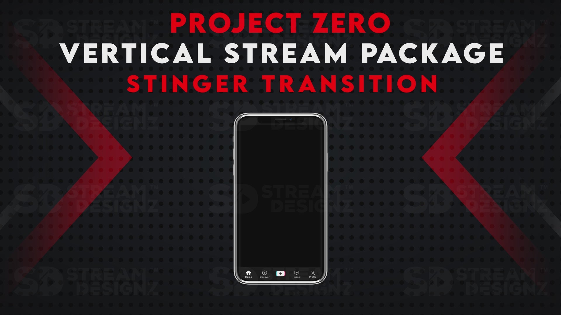 vertical stream overlay package stinger transition project zero stream designz