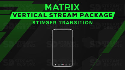 vertical stream overlay package stinger transition matrix stream designz