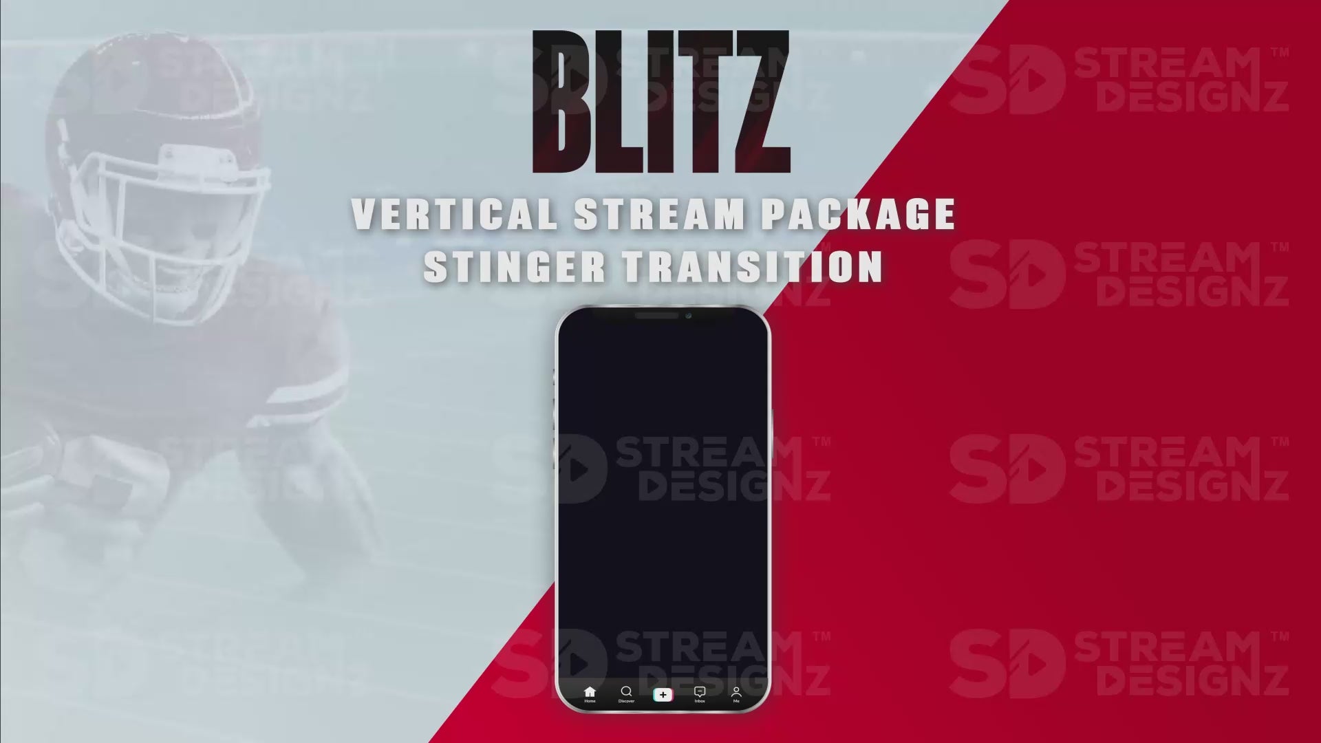 vertical stream overlay package stinger transition blitz stream designz