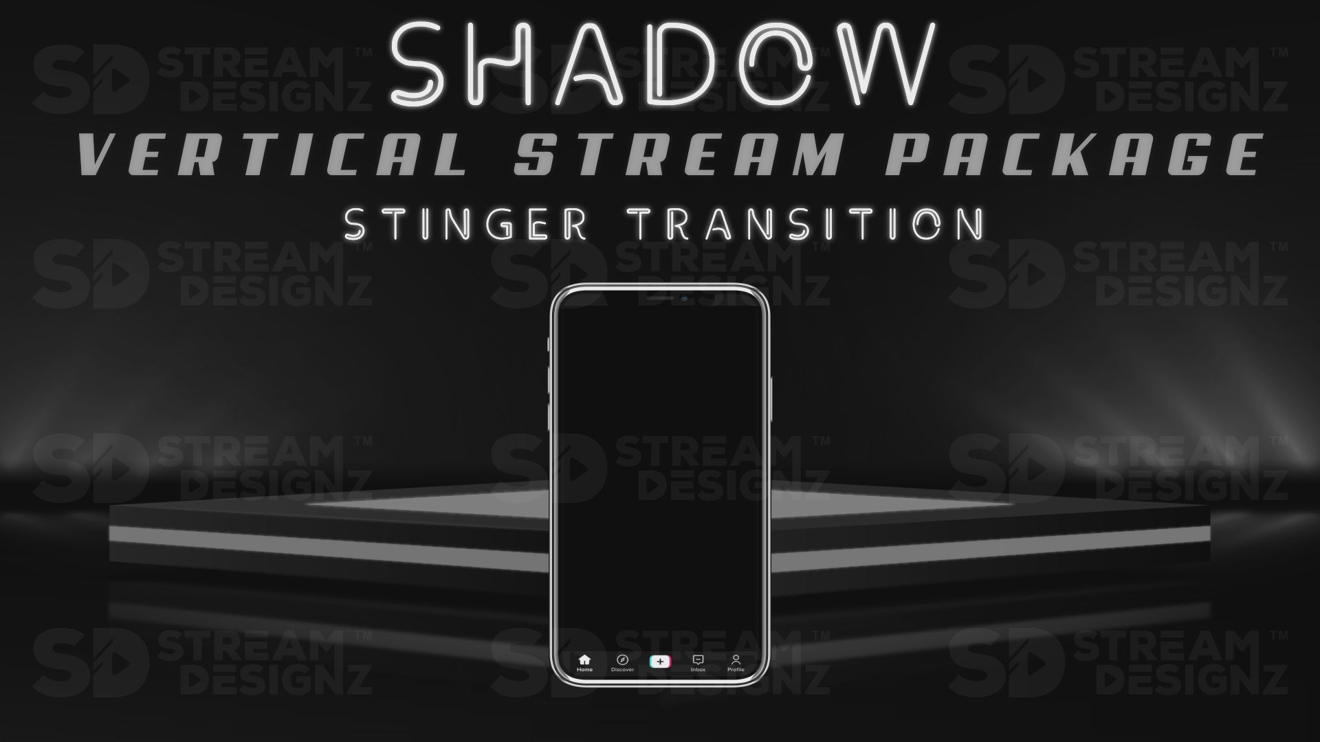 vertical stream overlay package stinger transition shadow stream designz