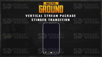 vertical stream overlay package stinger transition battleground stream designz