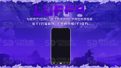 vertical stream overlay package stinger transition luffy stream designz