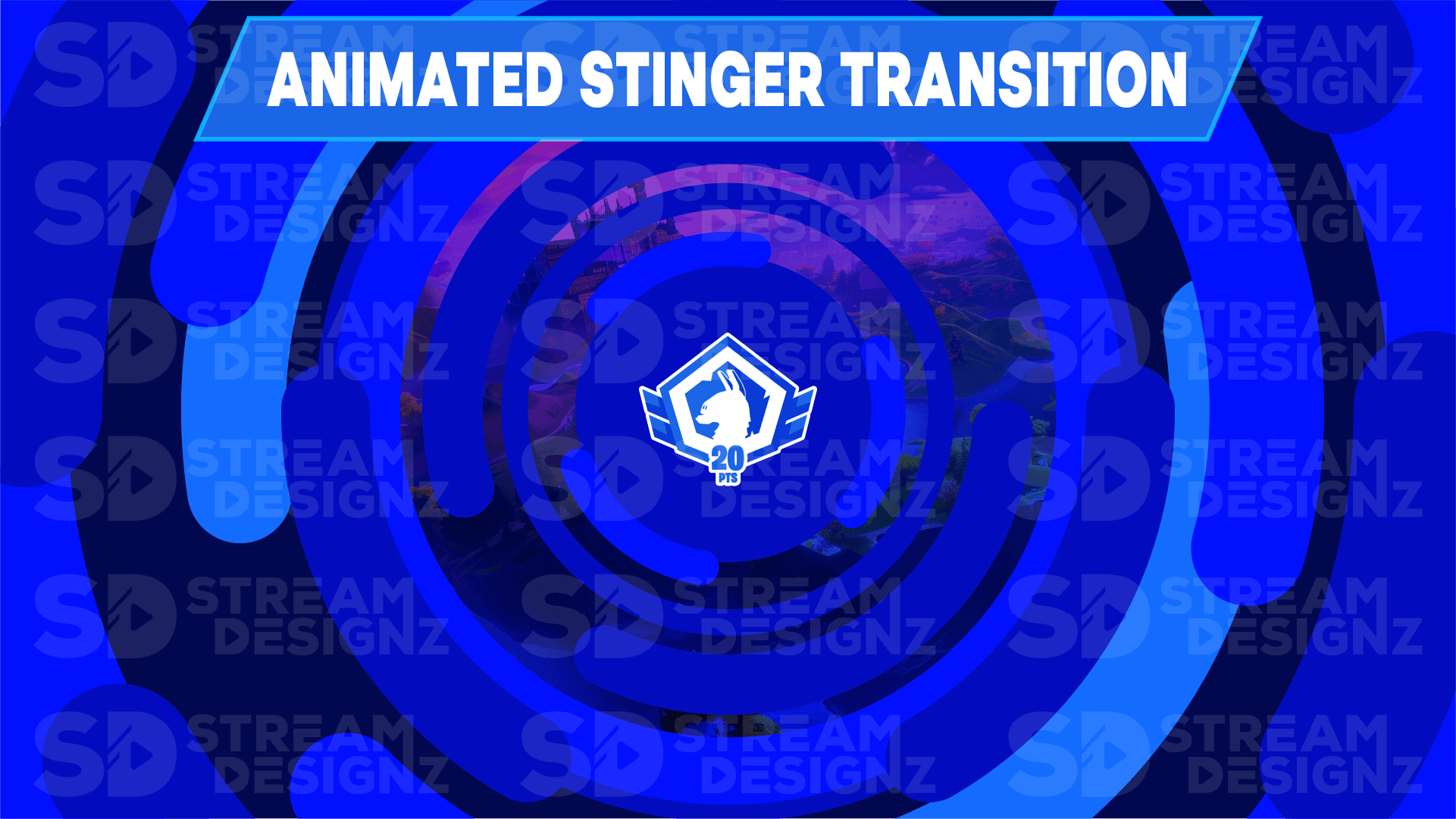 Stinger transition preview video royale stream designz