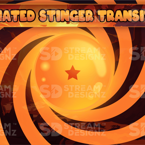 Ultimate stream package stinger transition saiyan stream designz