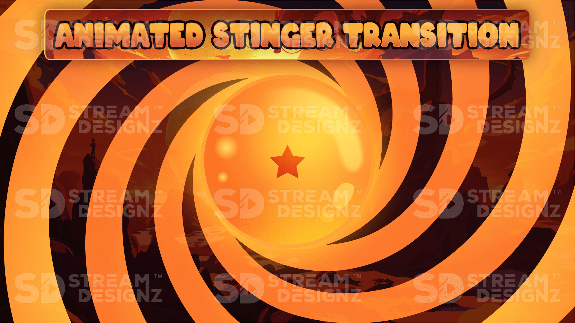 Ultimate stream package stinger transition saiyan stream designz