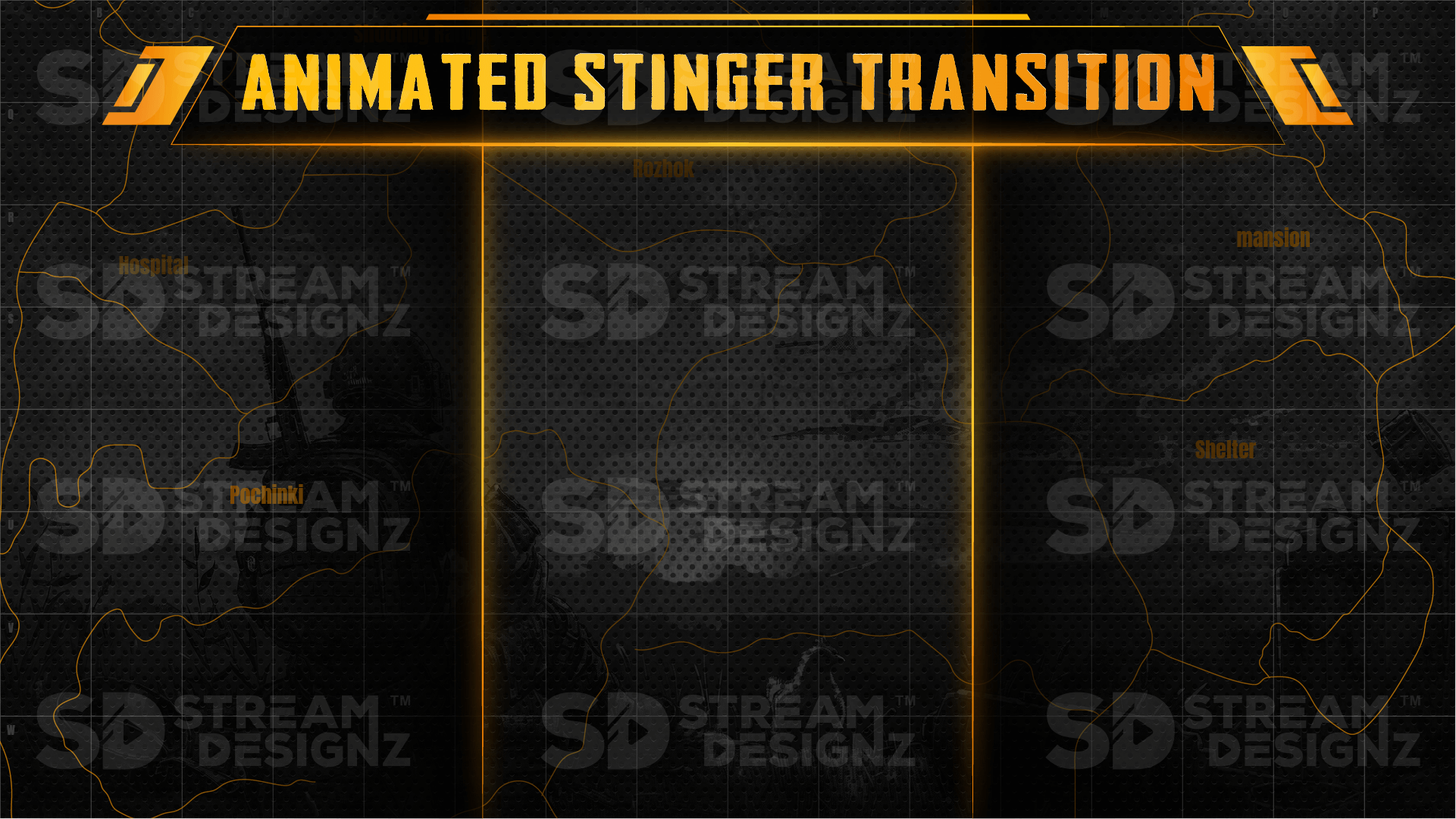 Stinger transition preview video battleground stream designz