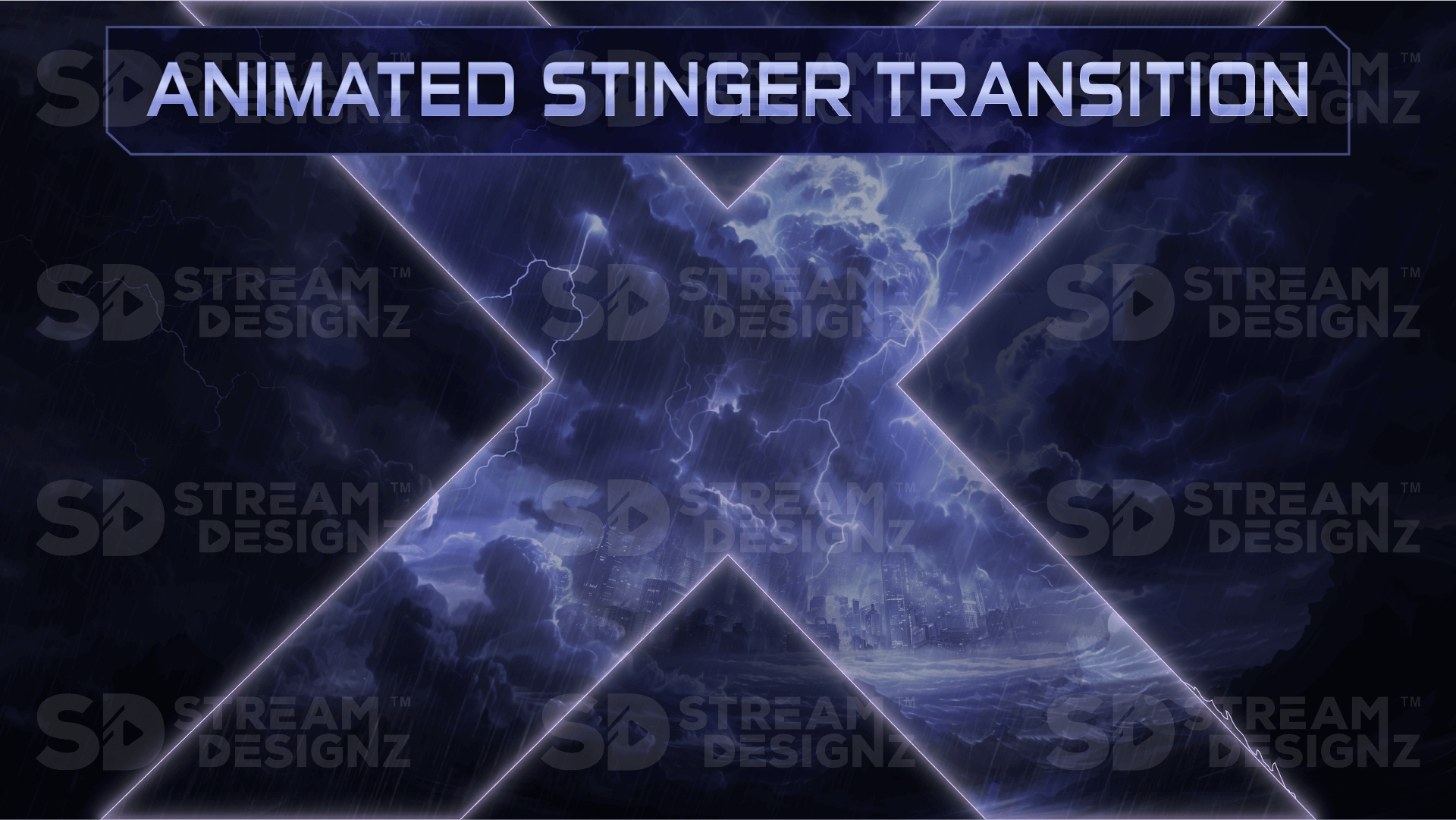 Stinger transition preview video storm stream designz