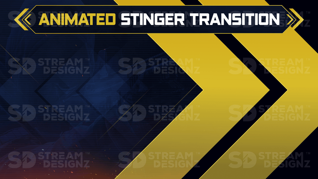 the ultimate stream package Stinger transition preview video defiance stream designz