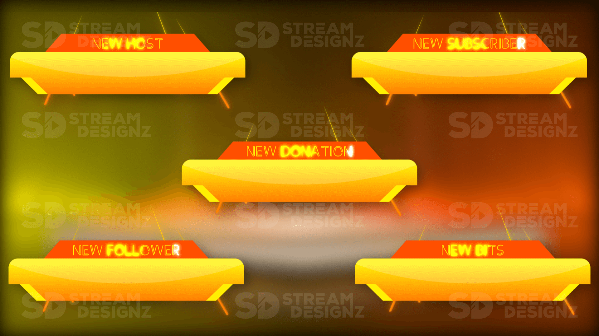 Animated stream alerts shadow preview video stream designz