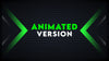 animated stream overlay package green arrow preview video stream designz