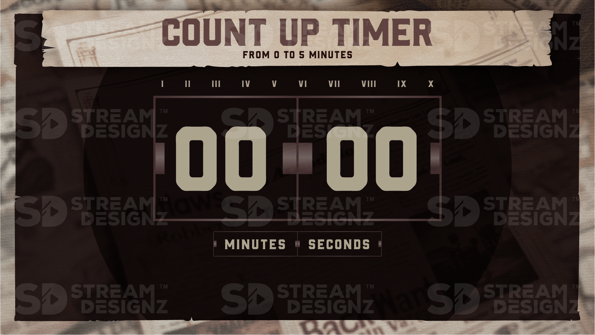 Ultimate stream package 5 minute count up timer outlaw stream designz