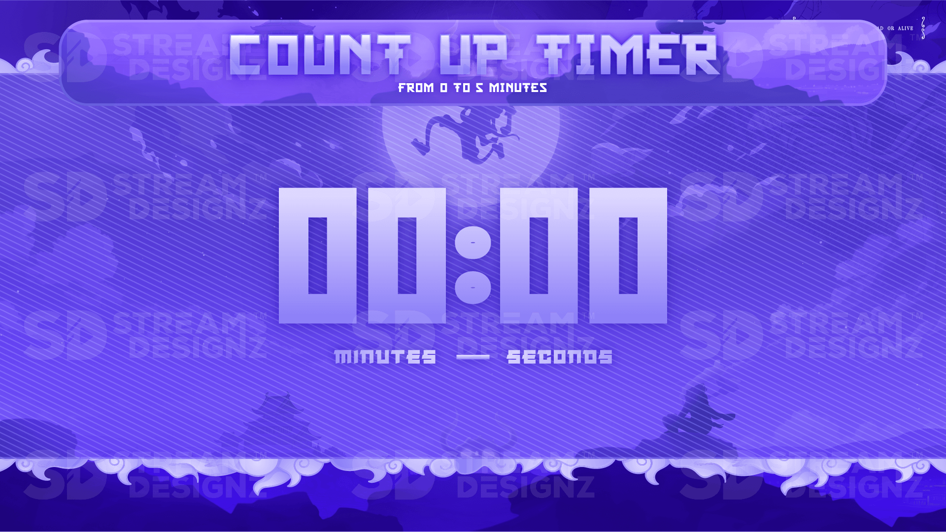 the ultimate stream package 5 minute count up timer preview video luffy stream designz