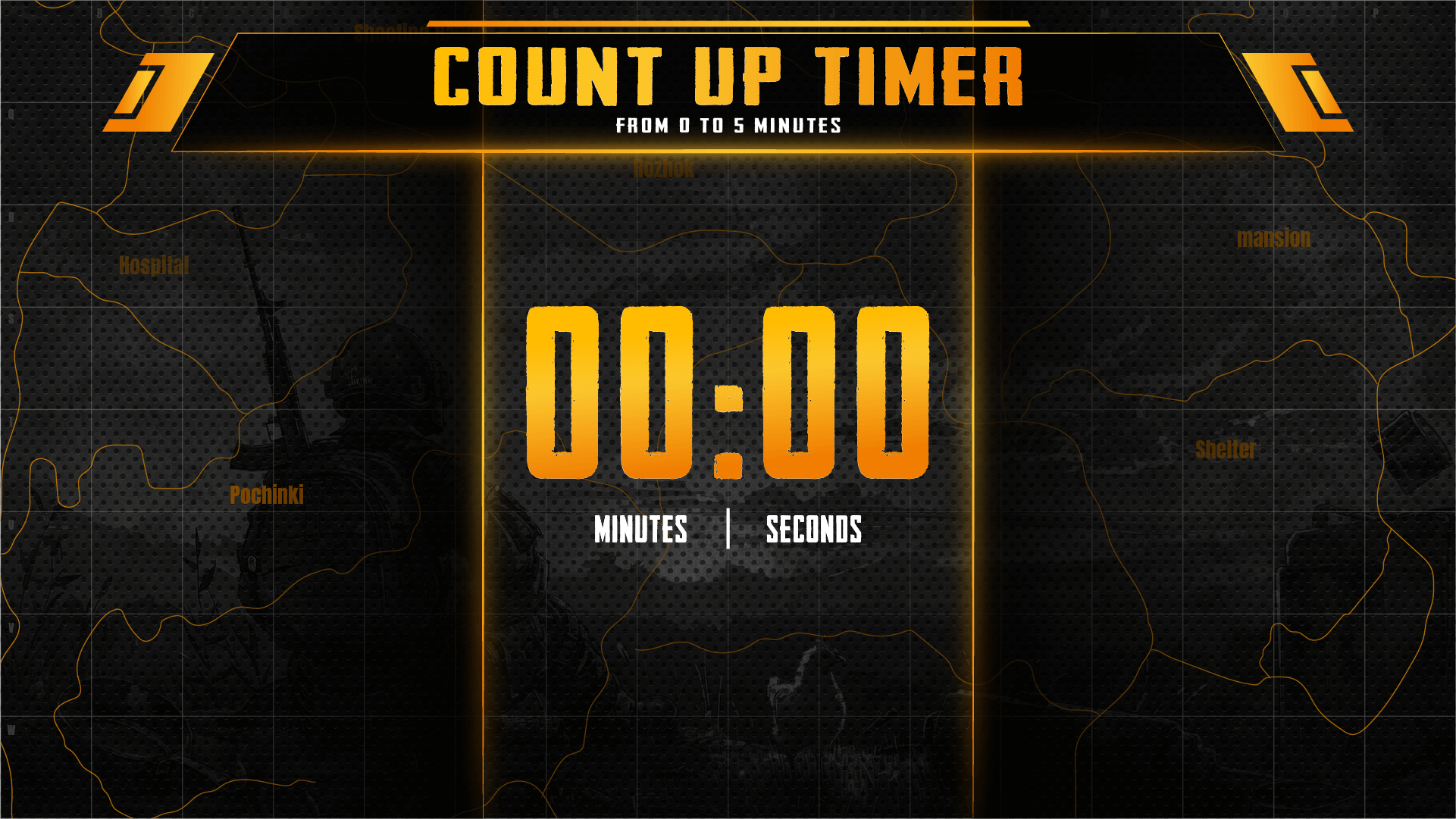 5 minute count up timer preview video battleground stream designz