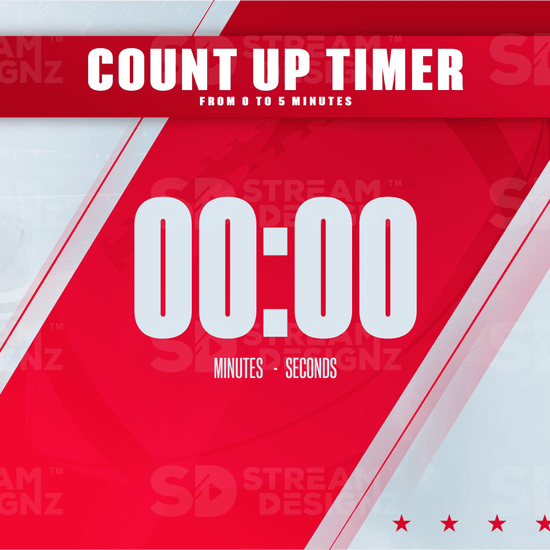 5 minute count up timer preview video blitz stream designz