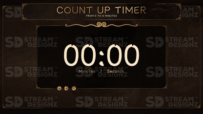 5 minute count up timer preview video eternal stream designz