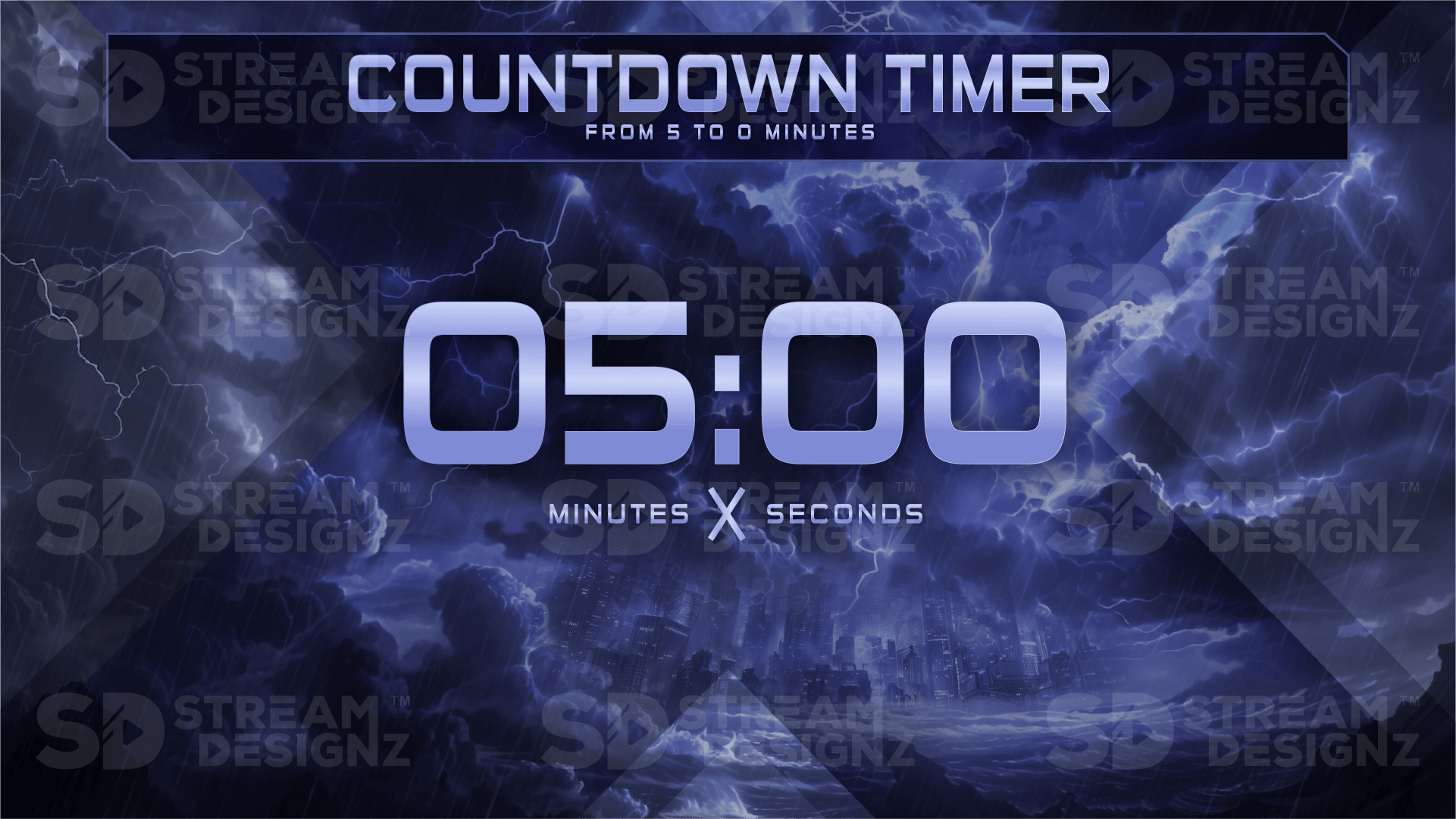 5 minute countdown timer preview video storm stream designz