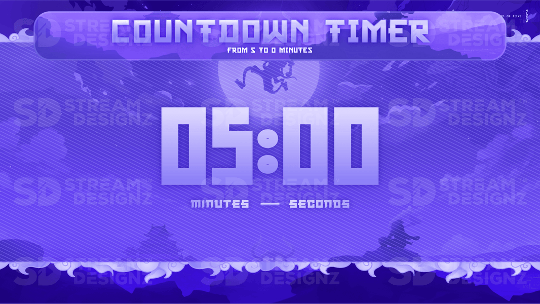 the ultimate stream package 5 minute countdown timer preview video luffy stream designz