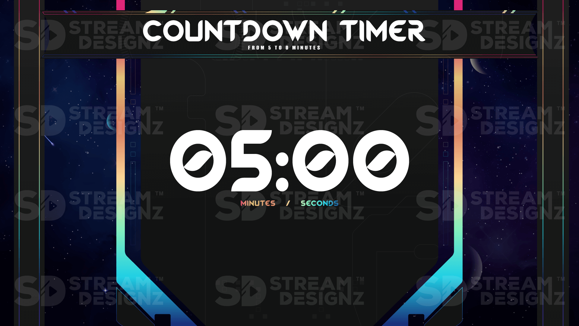 the ultimate stream package 5 minute countdown timer preview video galaxy stream designz