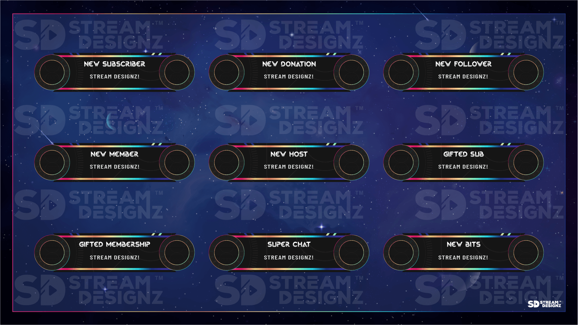 animated stream alerts preview video galaxy stream designz