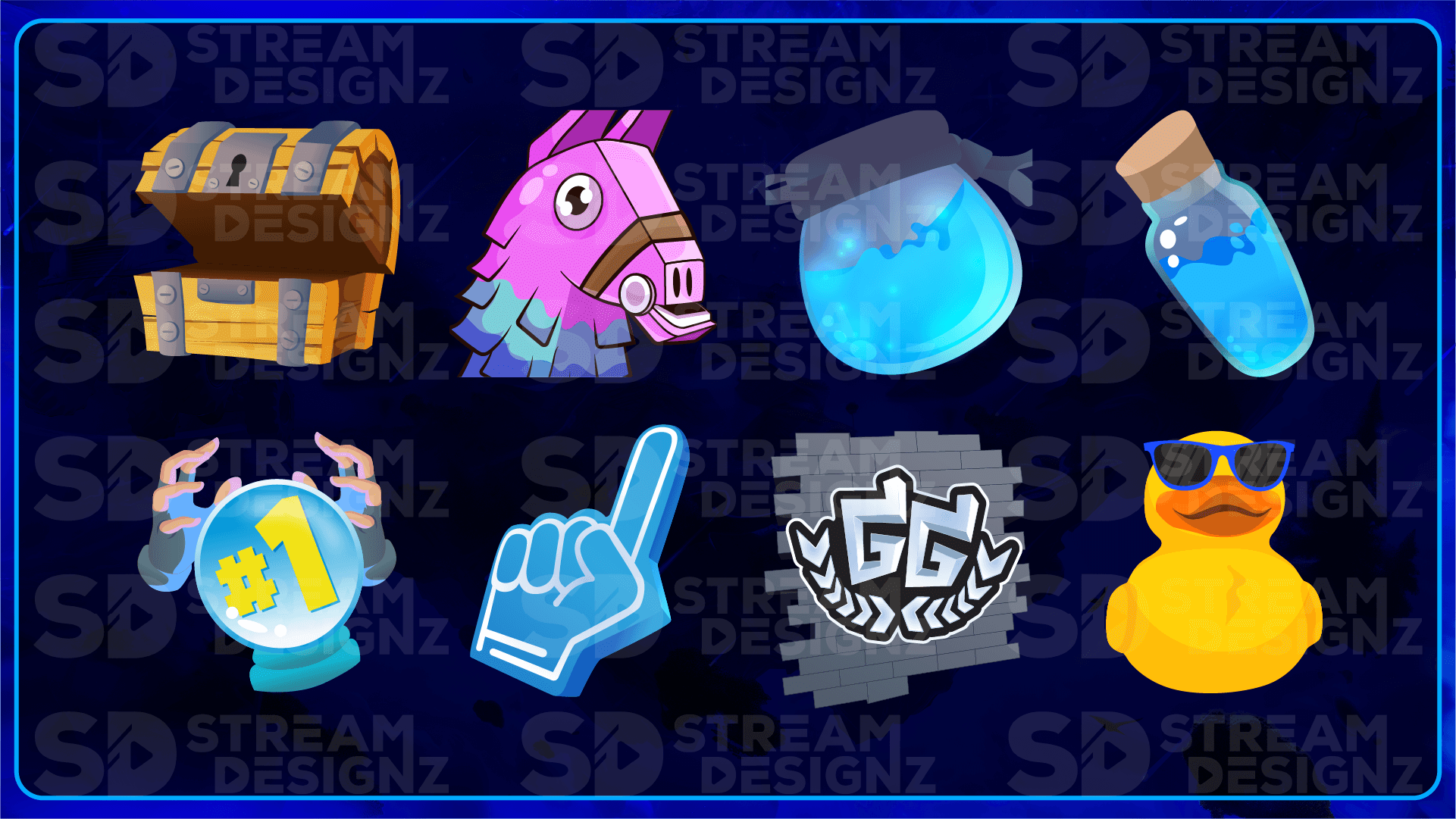 8 pack emotes preview video royale stream designz