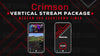 vertical stream overlay package webcam and countdown timer crimson stream designz