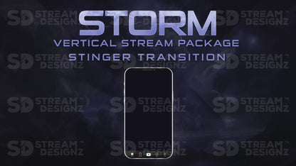 vertical stream overlay package stinger transition storm stream designz